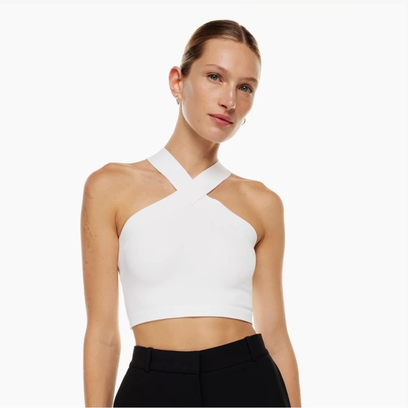 Babaton Knit Criss Cross Cropped Tank - Picture 2 of 4